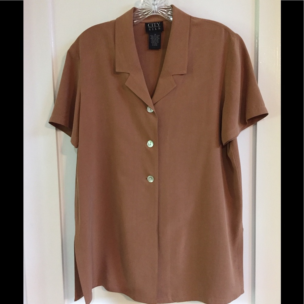 Vintage ‘City Silk’ 100% Silk Tunic M